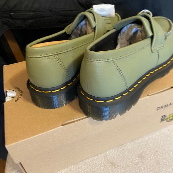 Dr Martens - Adrian Loafers - Muted Olive - Brand New - Picture 4 of 6